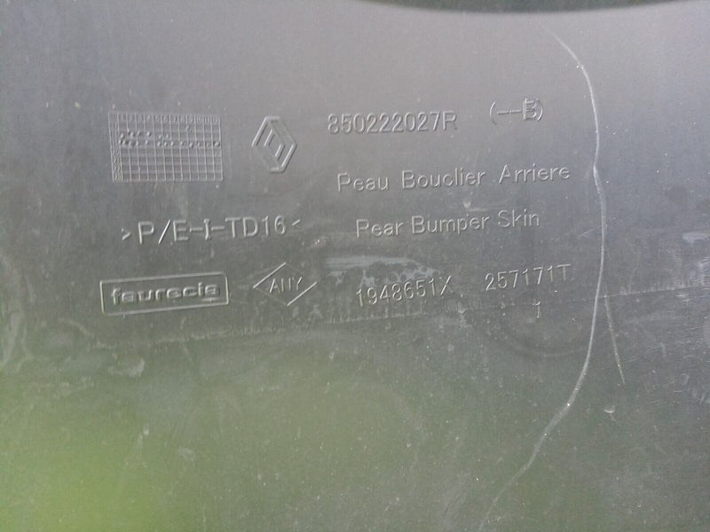 DACIA DUSTER MK2 2018-2021 REAR BUMPER PDC GENUINE 850222027R