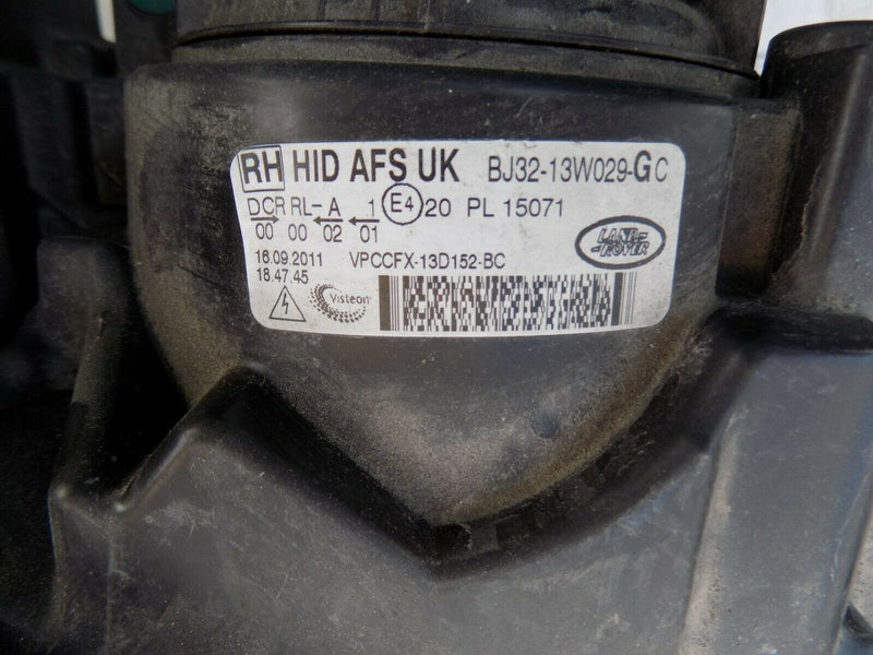 LAND ROVER EVOQUE 2011-2014 FRONT DRIVER SIDE XENON HEADLIGHT BJ3213W029GC