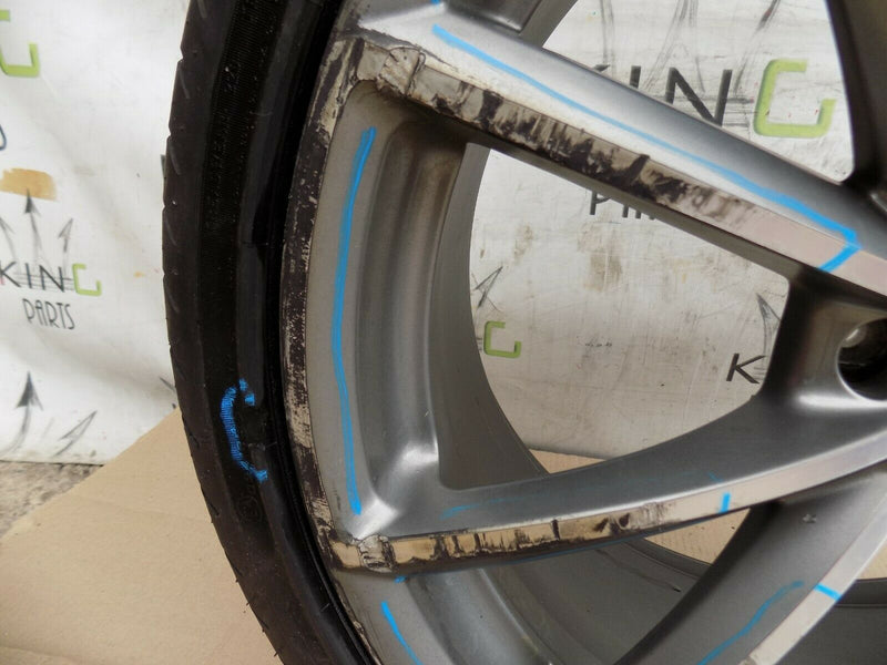 AUDI RS4 B8/B9 20" INCH RIM ALLOY WHEEL WITH TYRE SATIN GREY/DIAMOND CUT