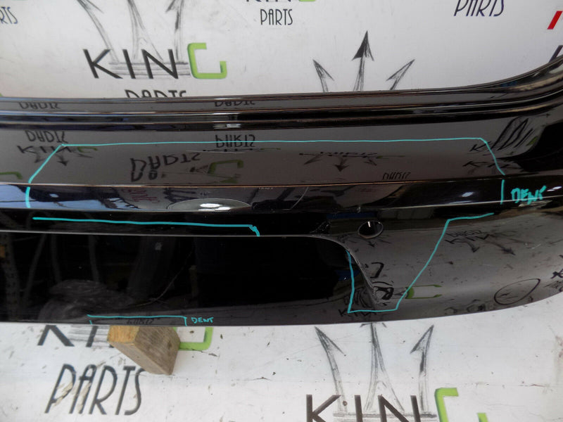 VW GOLF MK7 VII 2013 -2016 BLACK REAR BUMPER GENUINE 5G6807421 PDC HOLES