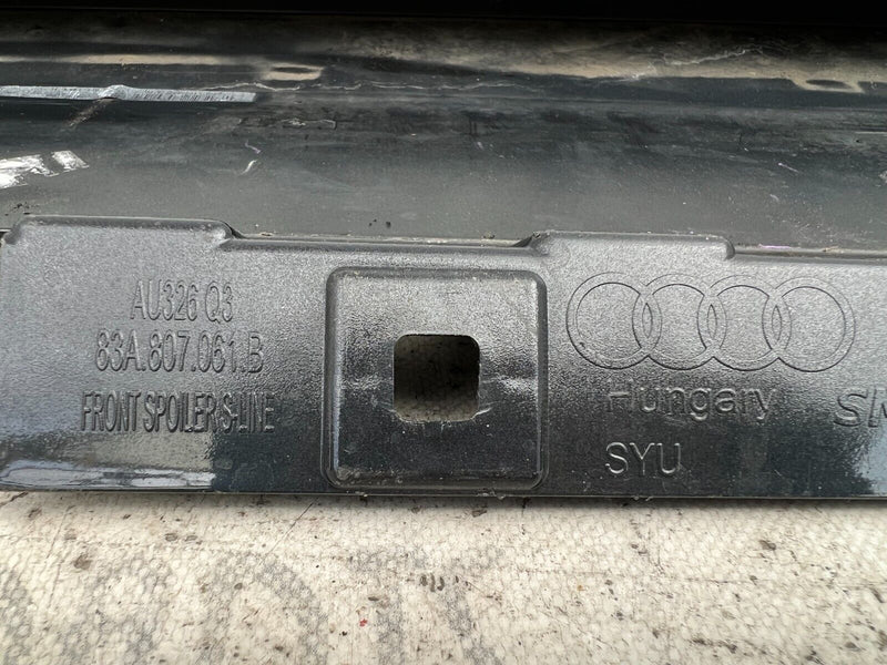 AUDI Q3 S-LINE 2018-2021 FRONT BUMPER LOWER SPOILER LIP 83A807061B