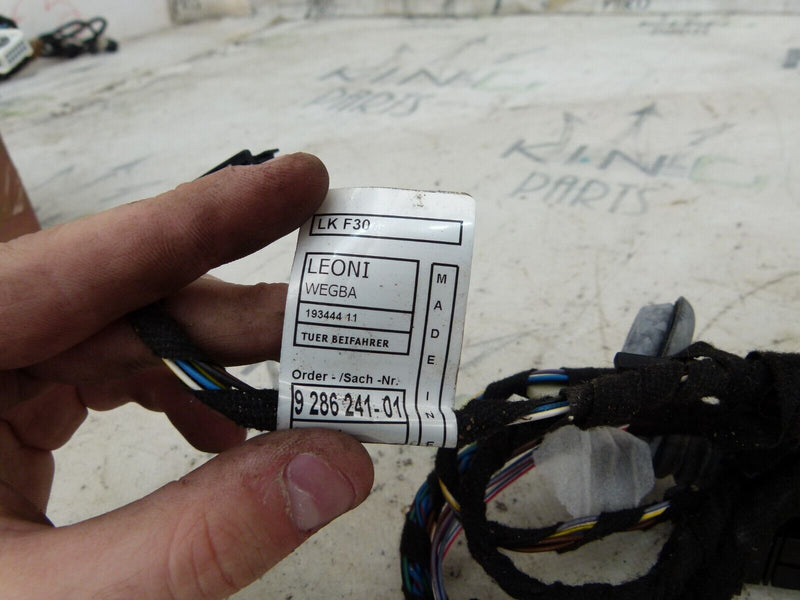 BMW F30 F31 2012-2015 FRONT LEFT PASSENGER SIDE DOOR WIRING LOOM 9286209 #