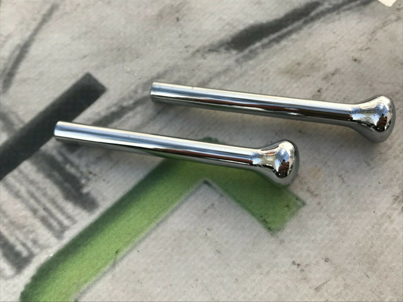 ROLLS ROYCE - GENUINE DASHBOARD PAIR BUTTON KNOB 2x CONTROL in CHROME
