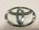 TOYOTA AYGO 2005-2014 REAR CAR EMBLEM BADGE LOGO SILVER CHROME BOOT LID 120x82mm