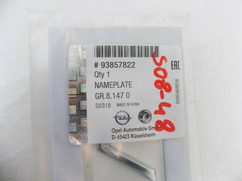 VAUXHALL VIVARO 2001-2014 REAR NAMEPLATE NAME PLATE BADGE *NEW* 93857822 /S08-48