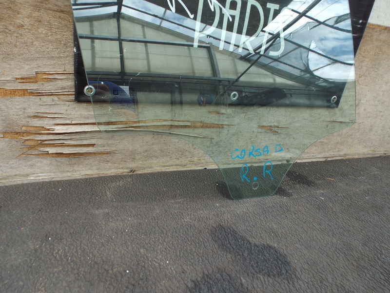 Vauxhall Corsa D 06-14 5 Door Rear Door Window Glass Right Driver Side O/S