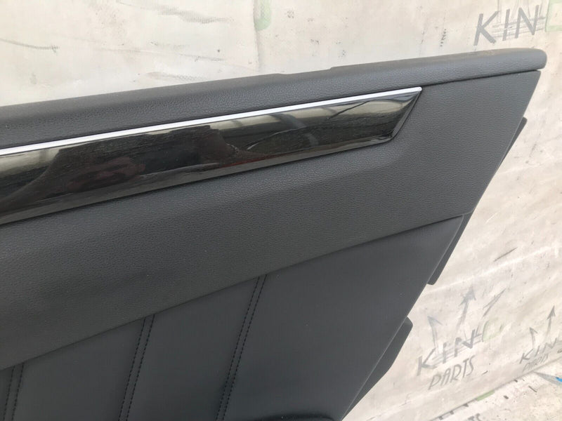 MERCEDES W212 2010-15 SALOON REAR DOOR LEATHER CARD COVER RIGHT DRIVER SIDE