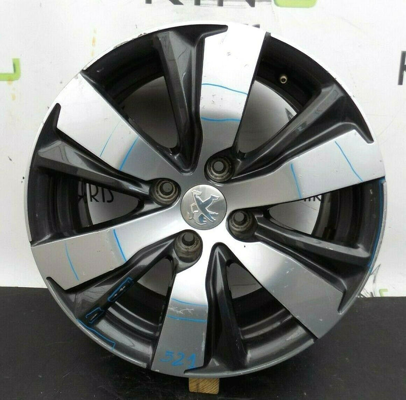 PEUGEOT 2008 6 SPOKE 16'' INCH ALLOY WHEEL RIM 6.5J  X16 CH4-20 9678398177