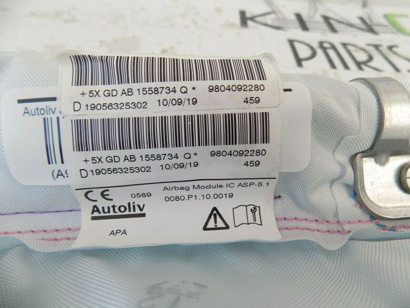 PEUGEOT 208 2014-2019 5DR DRIVERS SIDE CURTAIN SIDE AIRBAG 9804092280