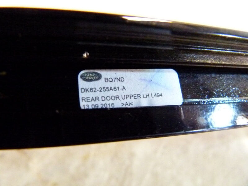 RANGE ROVER SPORT 13-17 REAR LEFT DOOR UPPER MOLDING GENUINE DK62255A61A