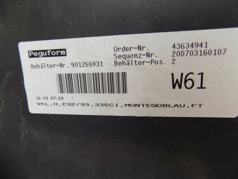 BMW 3 SERIES E92 E93 2006-2010 BLUE REAR BUMPER GENUINE PDC 5112 7161500