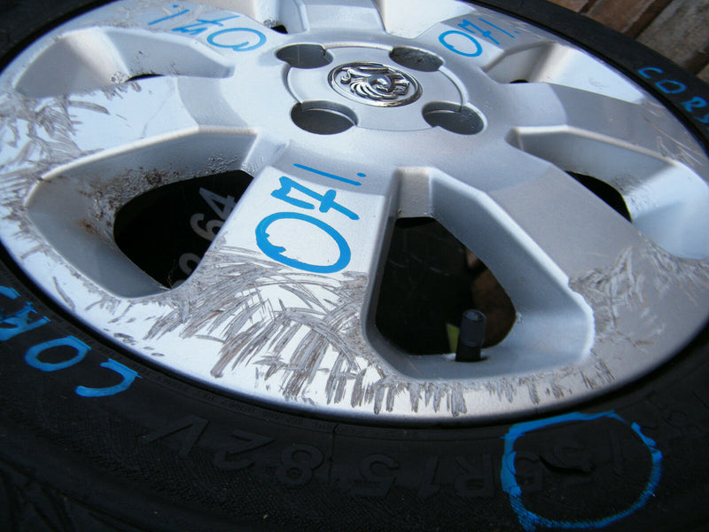 OPEL VAUXHALL CORSA C GENUINE ALLOY WHEEL TYRE 15" 4x100 185/55R15 6Jx15 (071)