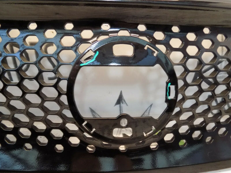 SMART FORTWO 453 2015-ON FRONT BUMPER RADIATOR GRILL BLACK A4538881223