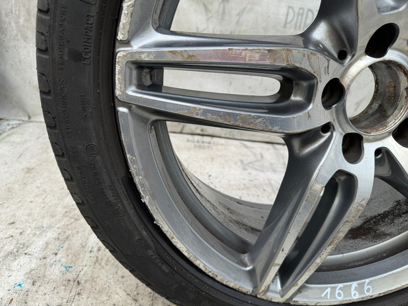 MERCEDES E W212 AMG ALLOY WHEEL RIM 19' 8Jx19H2 ET43 & TYRE 245x40 R19
