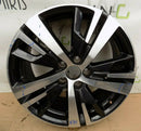 PEUGEOT 3008 18" INCH RIM ALLOY WHEEL 7.5J ET49 BLACK 9809687377