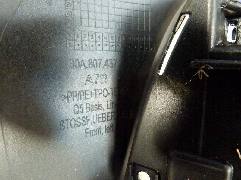 AUDI Q5 S-LINE 2016-2020 FRONT BUMPER LEFT CORNER 80A807437