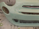 FIAT 500 2015-ON FACELIFT FRONT BUMPER POP MINT + BADGE GENUINE 735619476