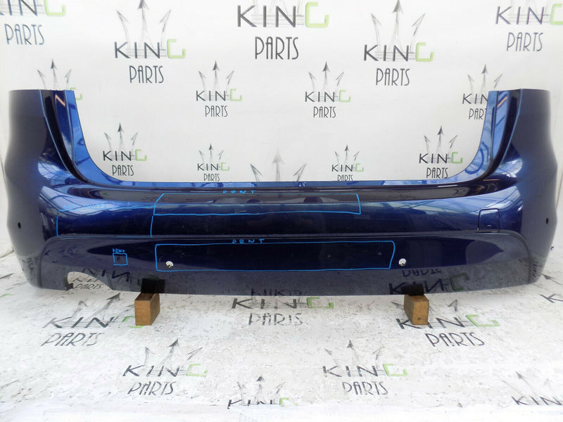 BMW 2 SERIES F45 2014-2017 BLUE REAR BUMPER GENUINE  PDC HOLES