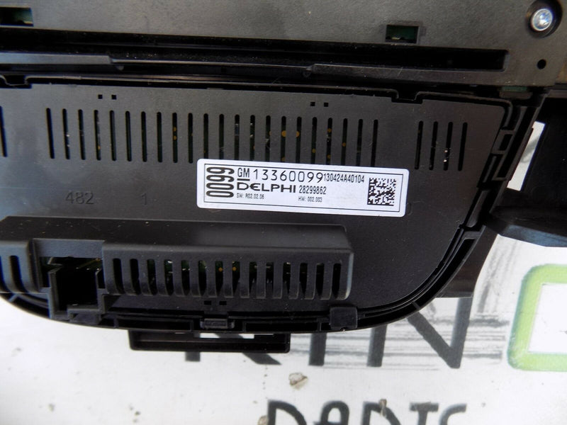 VAUXHALL ASTRA J MK6 2009-2014 CONTROL PANEL RADIO CD AUX NAVI 600 A/C CLIMA