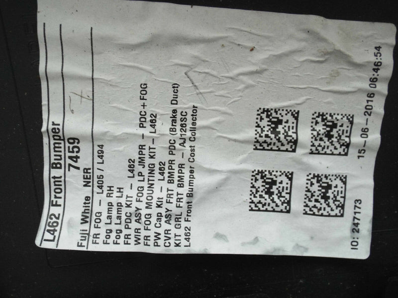 LAND ROVER DISCOVERY 5 2017 FRONT BUMPER GENUINE BLACK (A9127)