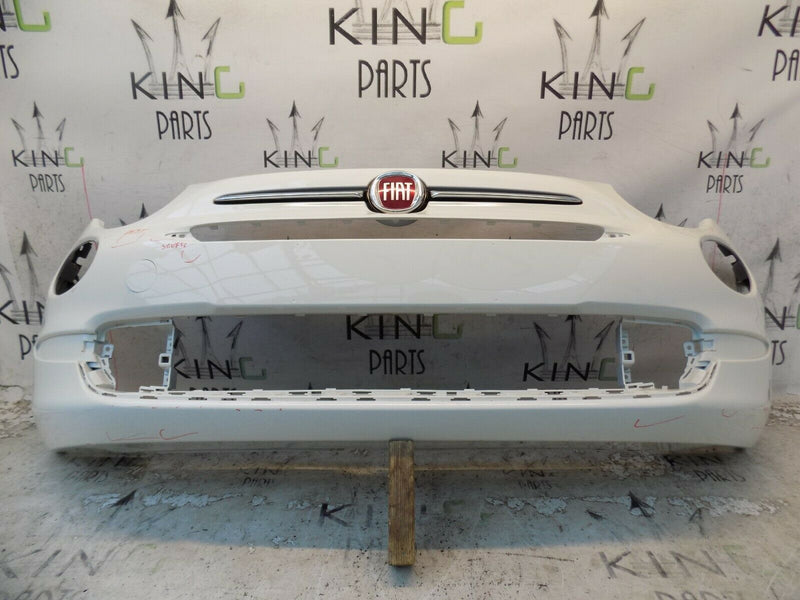 FIAT 500 LOUNGE  2015-ON FACELIFT FRONT BUMPER IN WHITE GENUINE 735619491