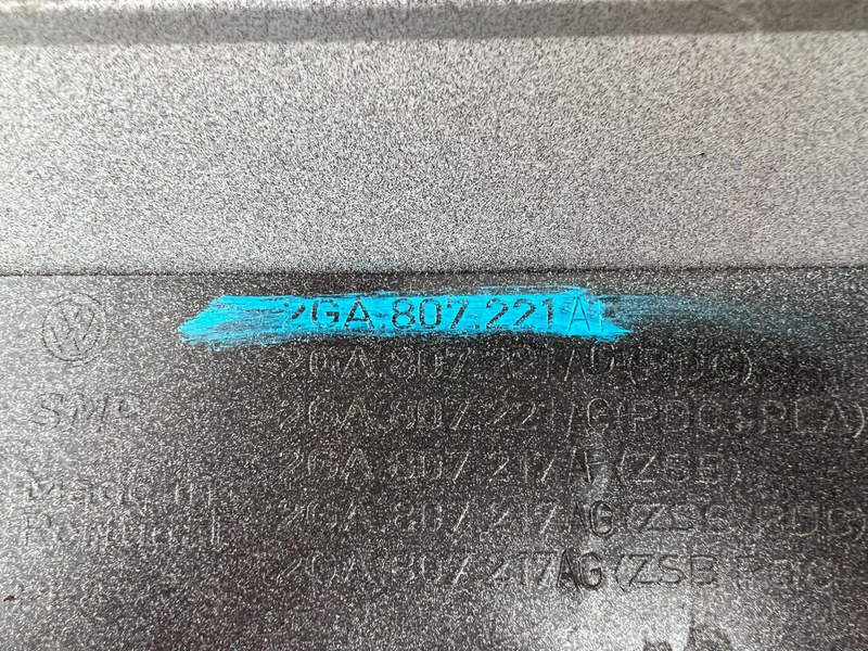 VW T-ROC 2G 2017-2021 FRONT BUMPER PDC UPPER SECTION 2GA807221AF