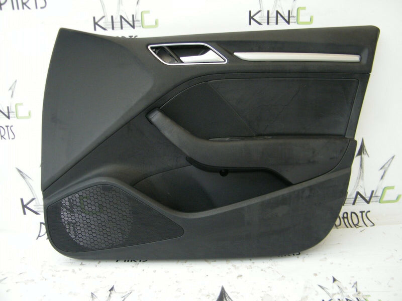 AUDI A3 8V 2012-2016 S-LINE 5DR FRONT RIGHT DOOR CARD PANEL WITH HANDLE
