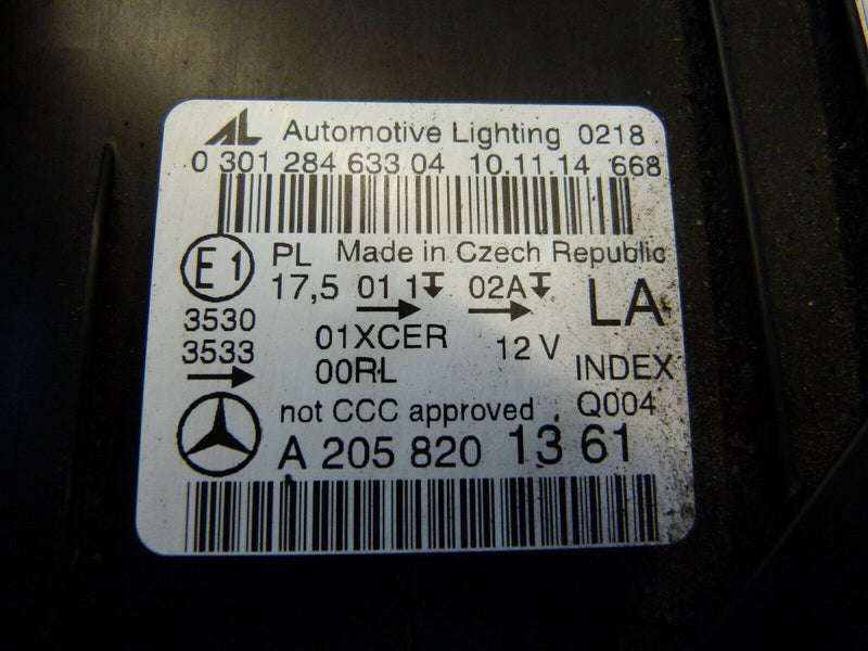 MERCEDES W205 2015-18 GENUINE HEADLIGHT LED LEFT PASSENGER SIDE A2058201361 1552