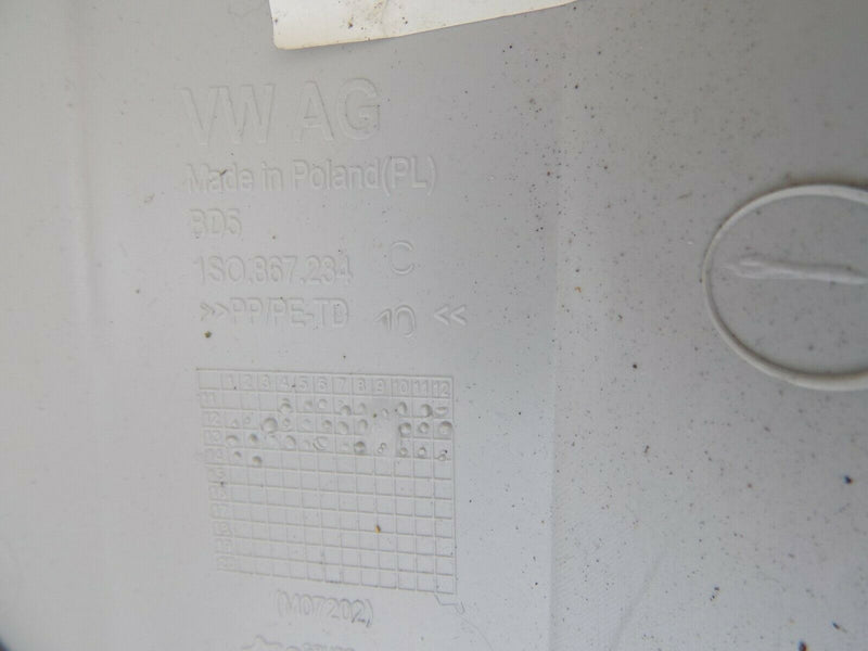 VW UP 2011-2016 DRIVER RIGHT FRONT A PILLAR COLUMN TRIM PANEL 1S0867234C *N3