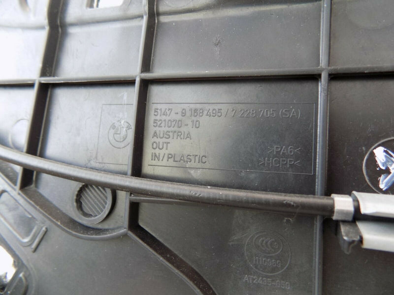 BMW 5 SERIES F11 ESTATE BOOT TRUNK COVER CARPET LEFT PASSENGER SIDE 9168495