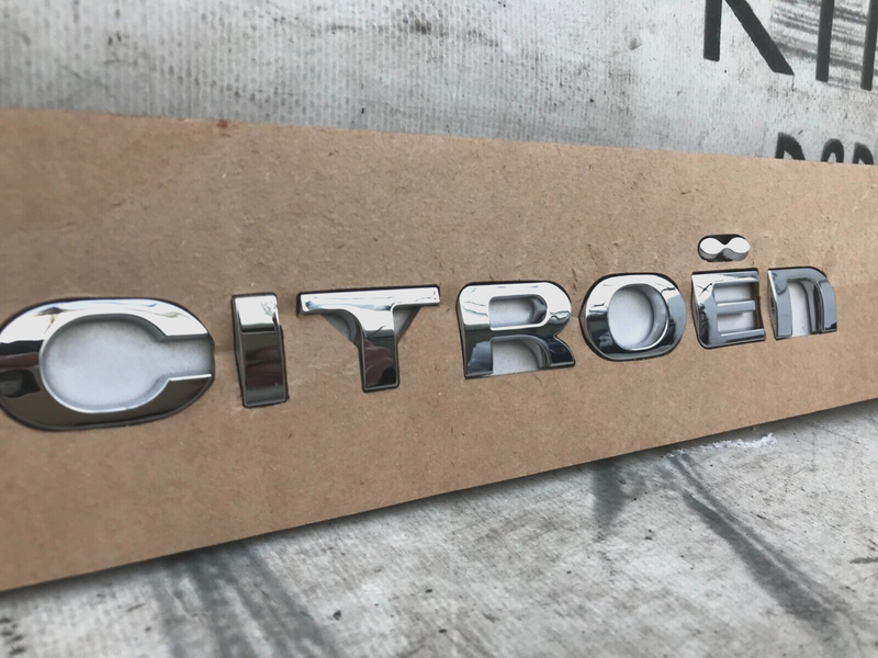 GENUINE CITROEN TAILGATE BOOT LID LETTERING CHROME BADGE EMBLEM C1 C2 C3 DS3 DS4