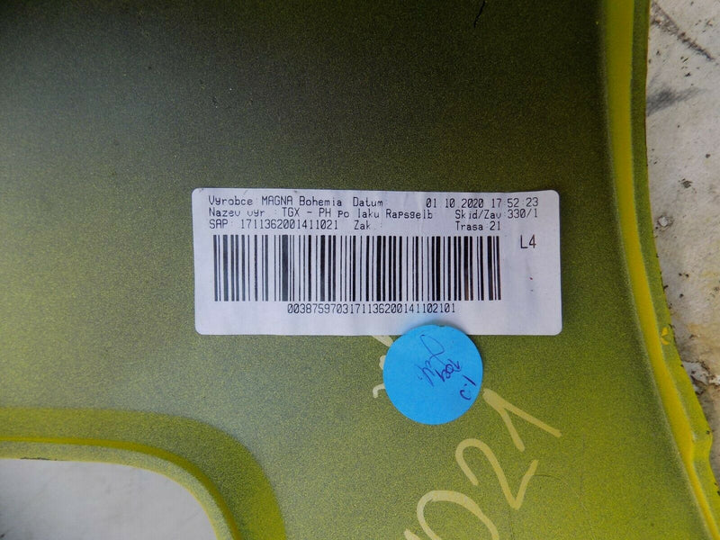 MAN TGX EURO 6 2020+RIGHT BUMPER CORNER HEADLIGHT SURROUND YELLOW 81416106750