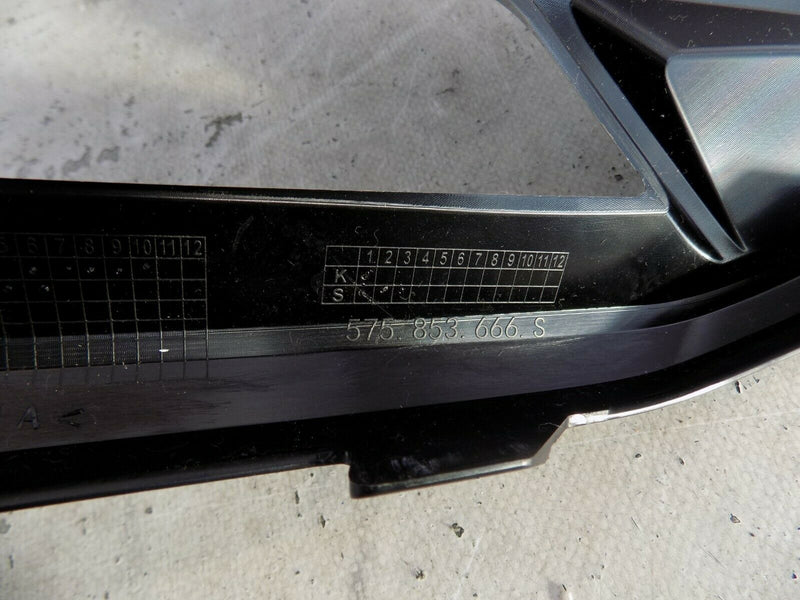 SEAT ATECA 2020-UP RHD FCL FRONT BUMPER RIGHT SIDE GRILL GLOSS BLACK PDC SENSORS