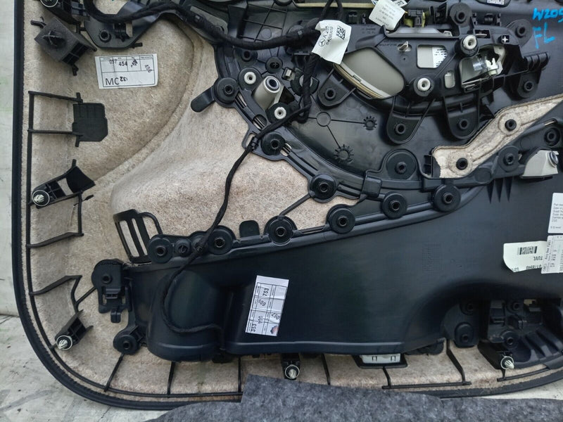 MERCEDES C CLASS W205 2014-2021 PASSENGER SIDE FRONT DOOR CARD BLACK & BEIGE #