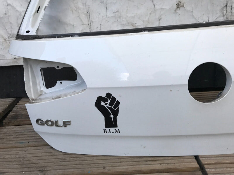 VW GOLF MK7 HATCHBACK 2013-2019 GENUINE BOOT LID TAILGATE PANEL in WHITE