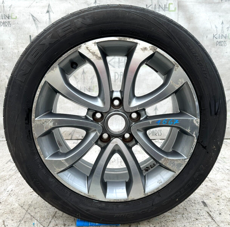 NISSAN JUKE ALLOY WHEEL RIM 17' 7Jx17H2 ET47 & TYRE 215x55 R17