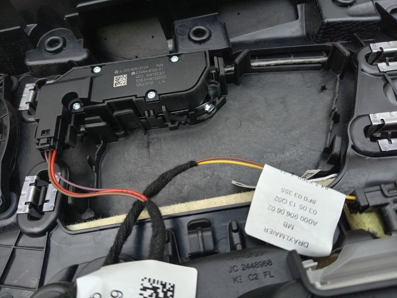 MERCEDES C CLASS W205 2014-2021 PASSENGER SIDE FRONT DOOR CARD BLACK & BEIGE #
