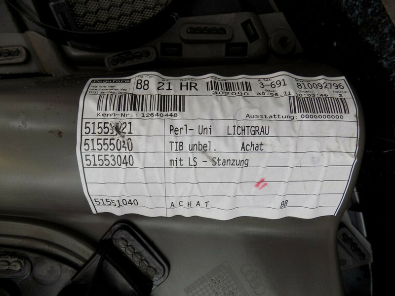 AUDI A4 B8 TFSI 2009-2015 REAR RIGHT DRIVER SIDE DOOR CARD PANEL 8K0867306