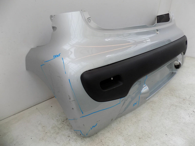 PEUGEOT 107 CITROEN C1 2005-2014 SILVER REAR BUMPER GENUINE 52159-0H050