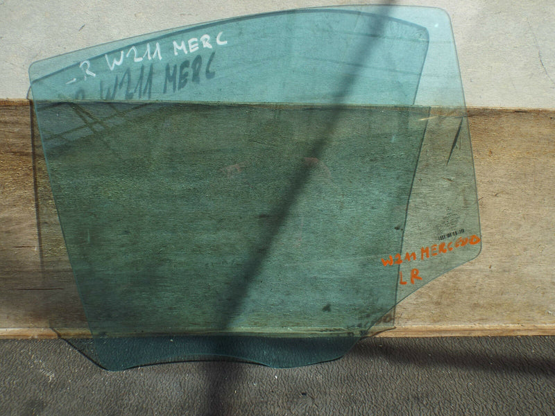 Mercedes W 211 2002-2007 Rear Door Glass Left Passenger Side N/S