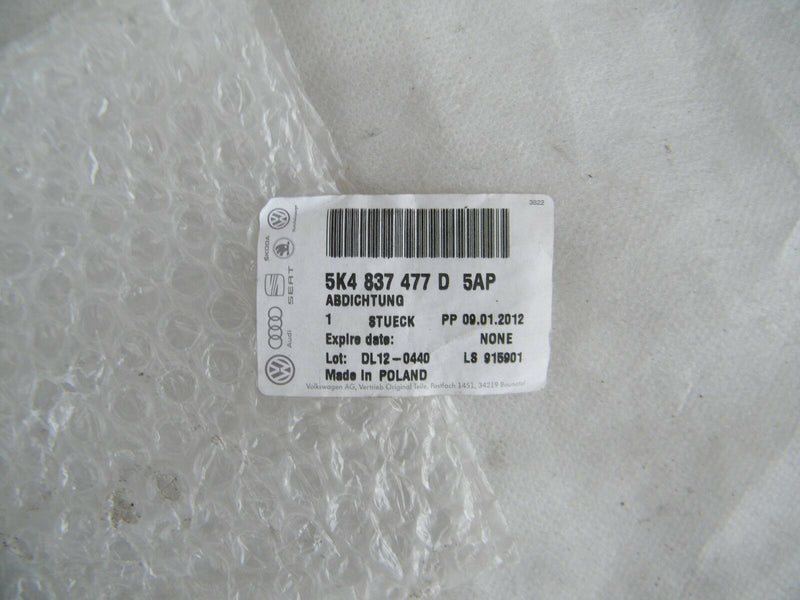 VW Golf MK6 2010-2014 N/SF Door Window Weather Belt Strip 5K4837477D 5AP (VW49)