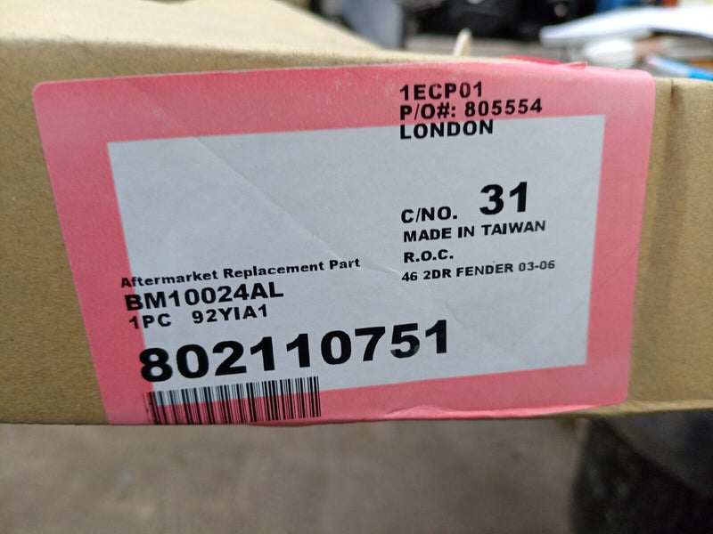 BMW 3er E46 2-DOOR 2003-05 REPLACEMENT FRONT FENDER WING PANEL LEFT SIDE