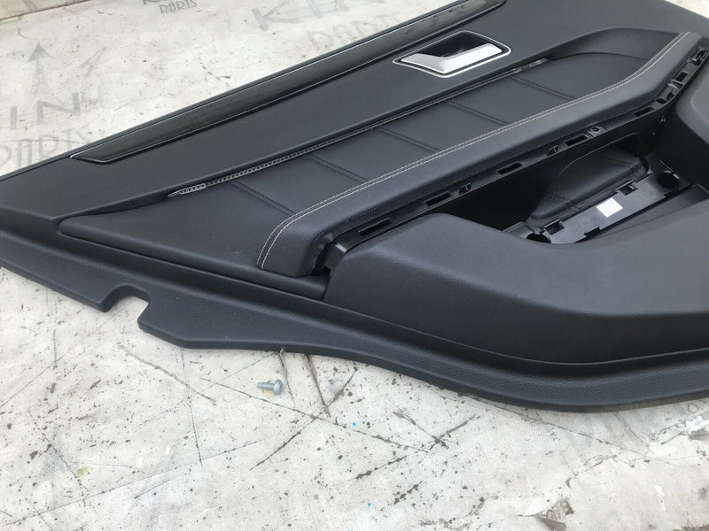 MERCEDES W212 2010-15 SALOON REAR DOOR LEATHER CARD COVER LEFT PASSENGER SIDE