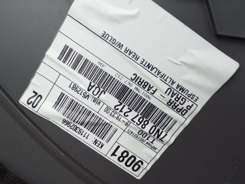 SEAT ALHAMBRA 2010-2015 REAR DOOR CARD DOORCARD RIGHT DRIVER SIDE O/S IN GREY