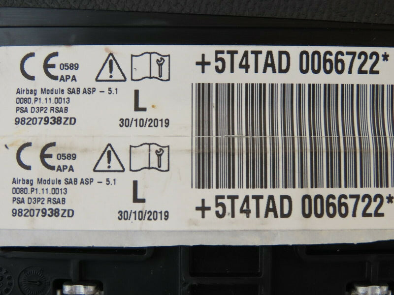 PEUGEOT CITROEN DS LEFT SIDE AIR BAG *NEW* 98207938ZD