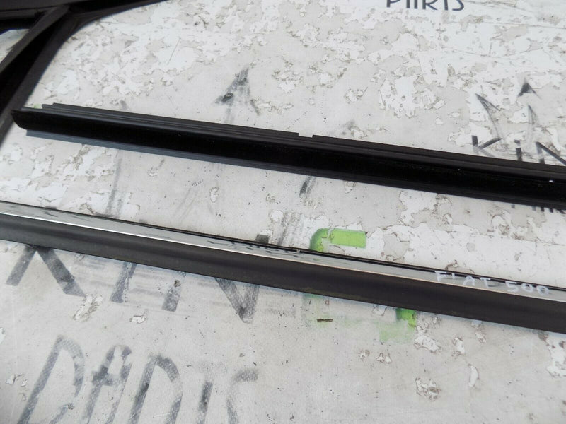 FIAT 500 2007-2015 FRONT LEFT DOOR SEAL RUBBER WEATHERSTRIP CHROME TRIM *3