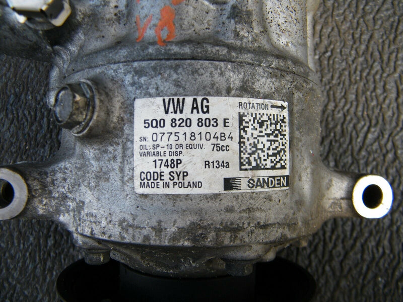 AUDI SEAT VW SKODA 2.0 TDI CRL GEUNINE AIR CON A/C PUMP COMPRESSOR 5Q0820803E