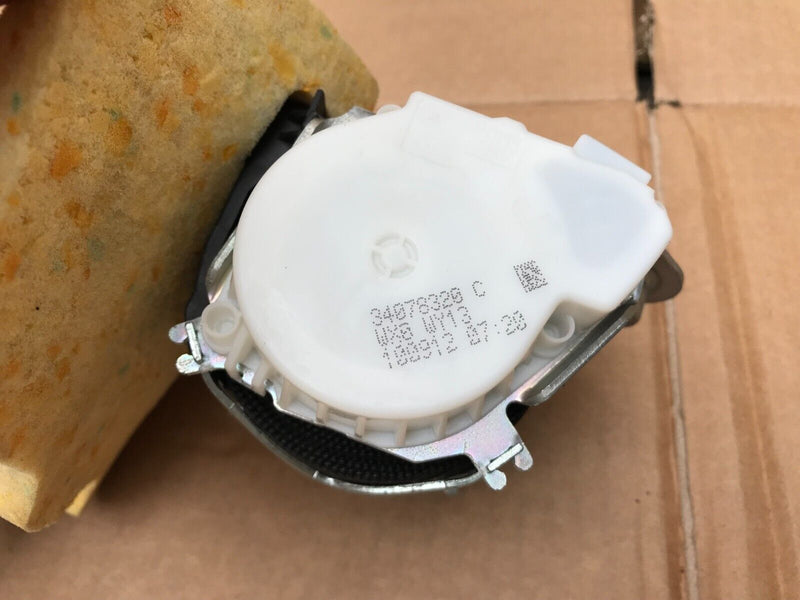 BMW F30 F31 SALOON ESTATE GENUINE FRONT SEAT BLACK LEATHER LEFT SIDE & SEATBELT