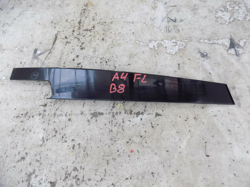 AUDI A4 B8 8K 1.8 TFSI 2009-2015 LEFT FRONT DOOR B-PILLAR TRIM COVER GLOSS
