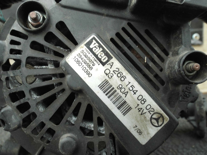 Mercedes A B Class 2006-2009 1.5 Petrol Alternator Valeo 90A A2661540802